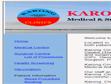 Tablet Screenshot of karongclinics.com